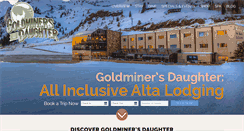 Desktop Screenshot of goldminersdaughterlodge.com