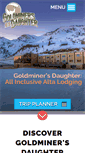 Mobile Screenshot of goldminersdaughterlodge.com